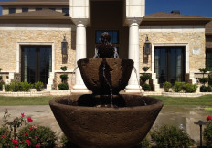 lubbock landscape fountain water feature